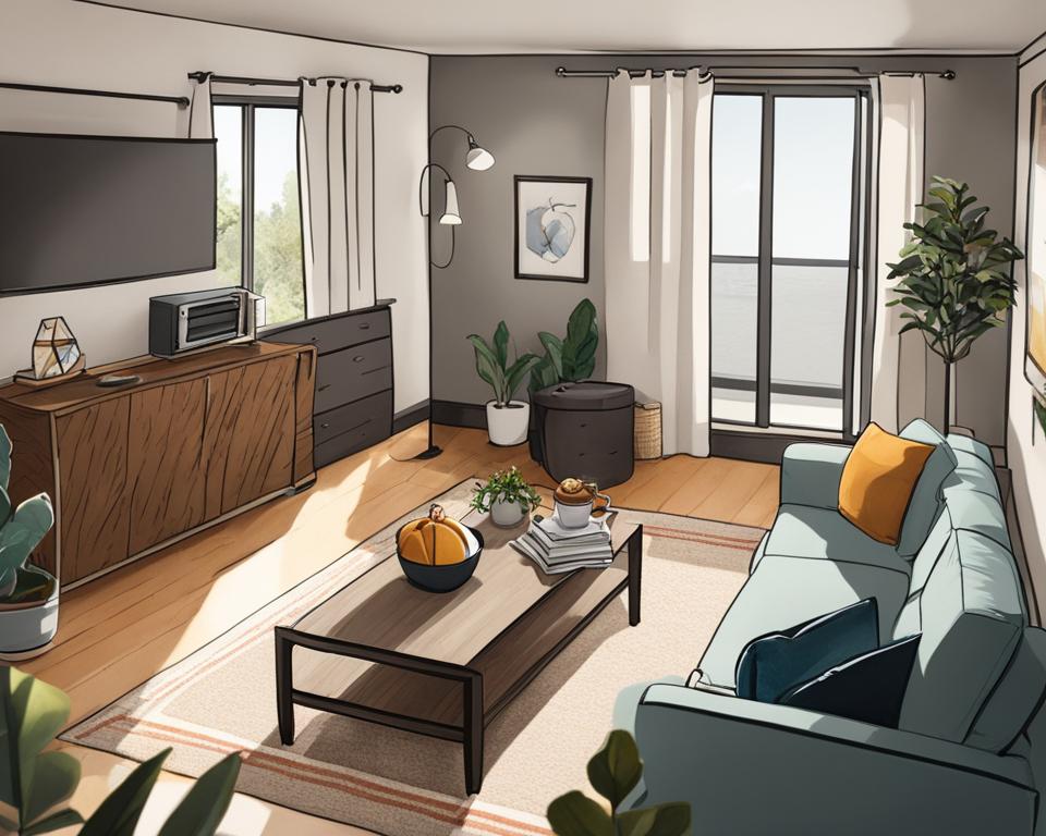 cozy rental apartment in Saskatoon with a playful pet-friendly atmosphere.