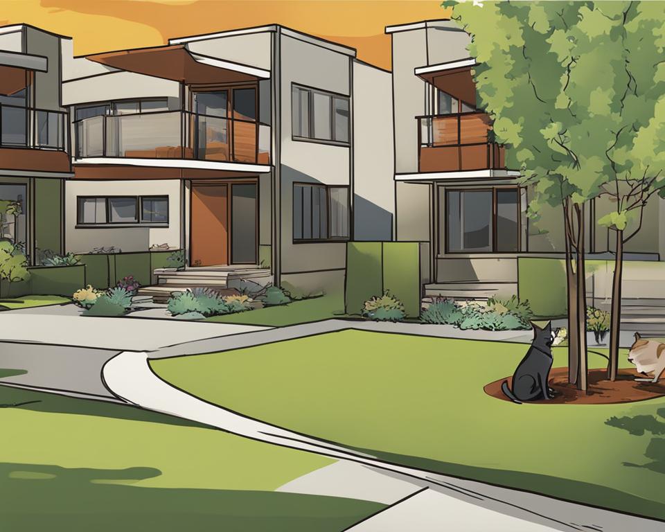 image that showcases the various comfortable living spaces available for pets in Saskatoon