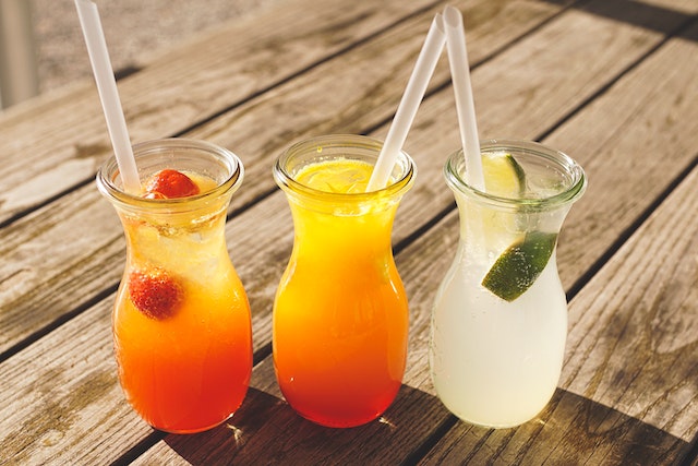 three cocktails